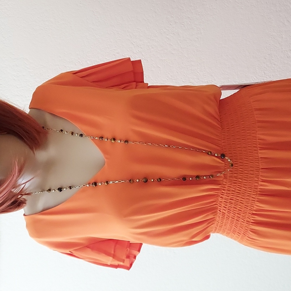 Nanette Nanette Lepore maxi dress, orange, size 8 - Picture 8 of 8